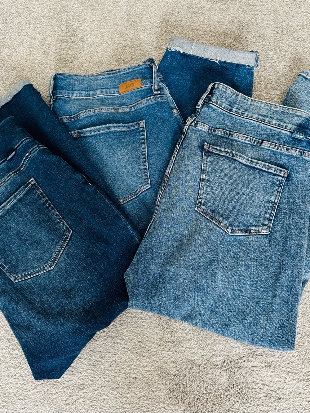 Jag Jeans Women’s Blue Denim Jeans BUNDLE of 3 pairs all size 18W.